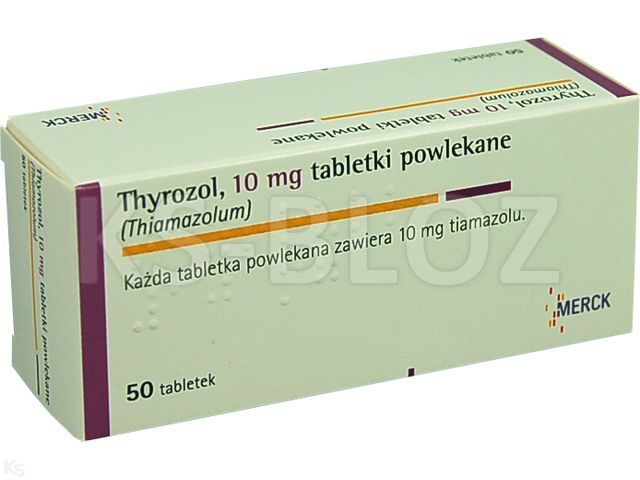 Thyrozol interakcje ulotka tabletki powlekane 10 mg 