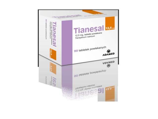Tianesal interakcje ulotka tabletki powlekane 12,5 mg 90 tabl.