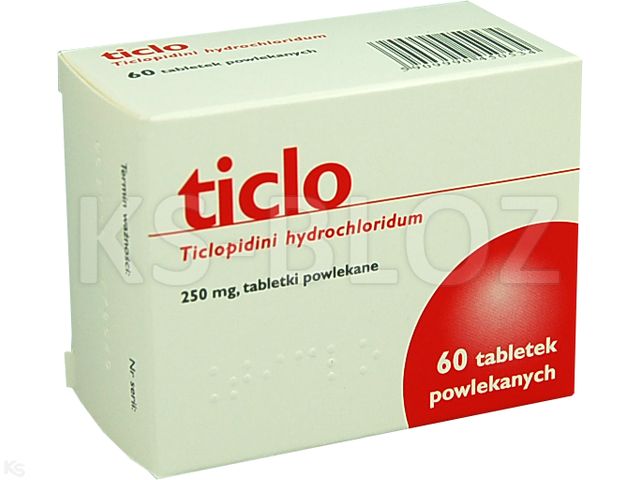 Ticlo interakcje ulotka tabletki powlekane 250 mg 60 tabl. | 6 blist.po 10 szt.