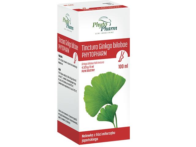 Tinctura Ginkgo Bilobae interakcje ulotka płyn doustny 4,525 g/5ml 100 ml