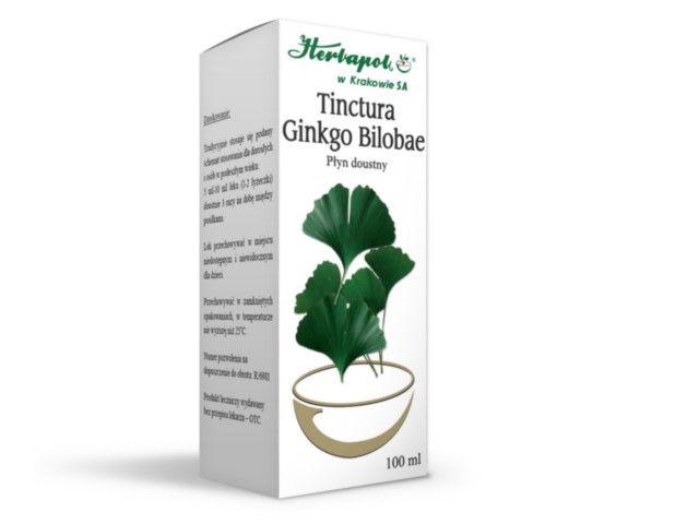 Tinctura Ginkgo Bilobae interakcje ulotka płyn doustny 93 mg/ml 100 ml