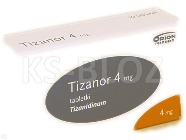 Tizanor interakcje ulotka tabletki 4 mg 