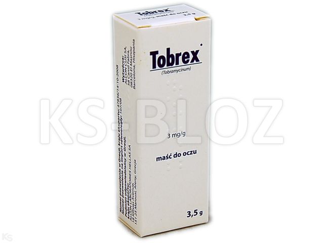 Tobrex interakcje ulotka maść do oczu 3 mg/g 3.5 g | tuba