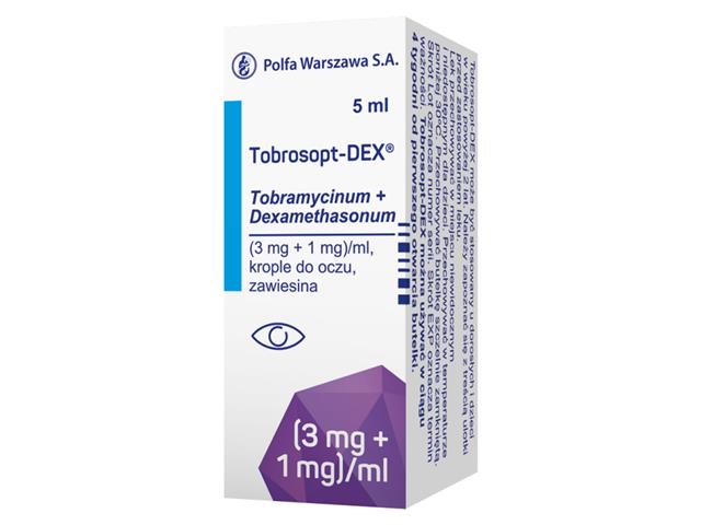 Tobrosopt-Dex interakcje ulotka krople do oczu, zawiesina (3mg+1mg)/ml 5 ml