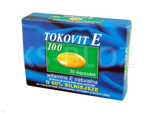 Tokovit E 100 interakcje ulotka kapsułki miękkie 100 j.m. 30 kaps. (2x15)