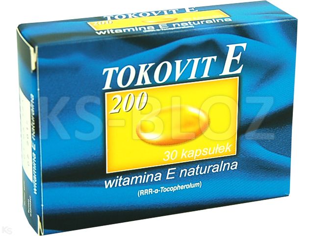 Tokovit E 200 interakcje ulotka kapsułki miękkie 200 j.m. 30 kaps. (2x15)