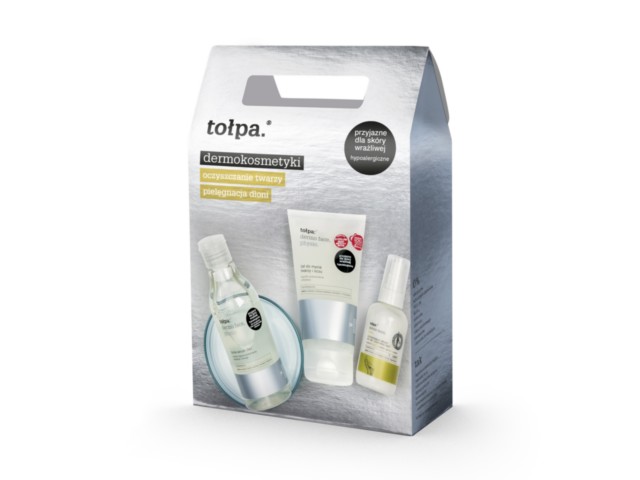 Tołpa Dermo Face Basic Zestaw Żel do mycia twarzy + tonik-serum + serum do rąk i paznokci interakcje ulotka zestaw - 1 szt. (zestaw)