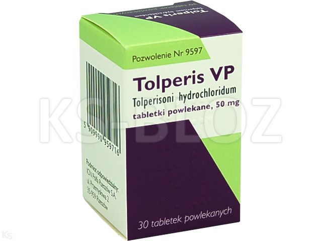 Tolperis Vp interakcje ulotka tabletki powlekane 50 mg 30 tabl. | pojemnik