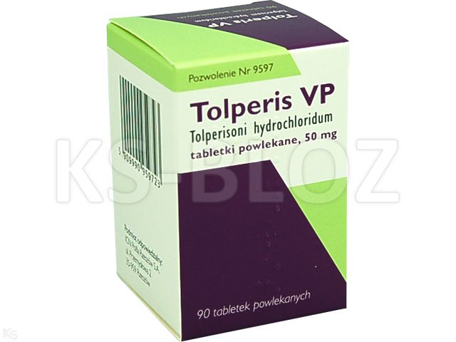 Tolperis Vp interakcje ulotka tabletki powlekane 50 mg 90 tabl.