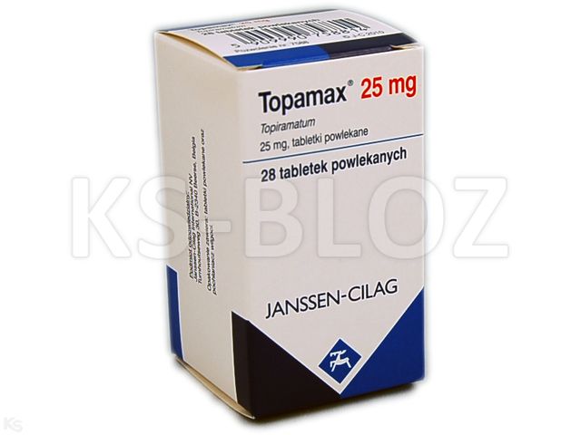 Topamax interakcje ulotka tabletki powlekane 25 mg 28 tabl. | butelka
