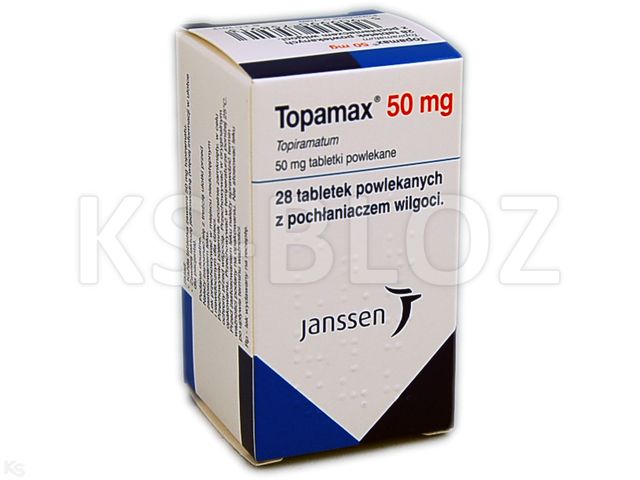 Topamax interakcje ulotka tabletki powlekane 50 mg 28 tabl. | butelka