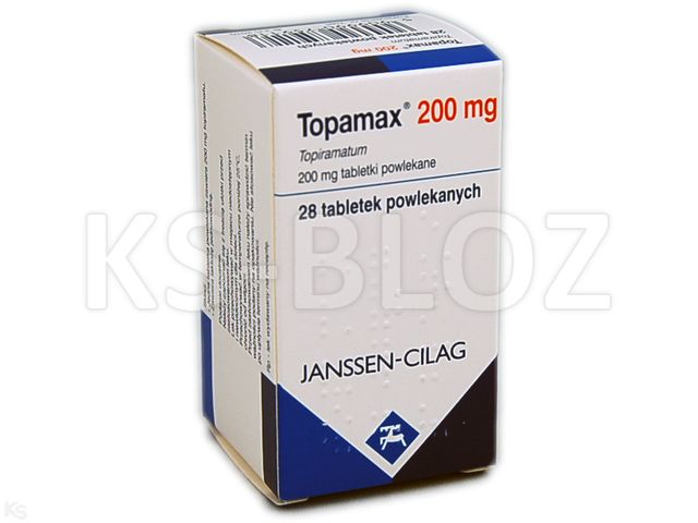 Topamax interakcje ulotka tabletki powlekane 200 mg 28 tabl. | butelka