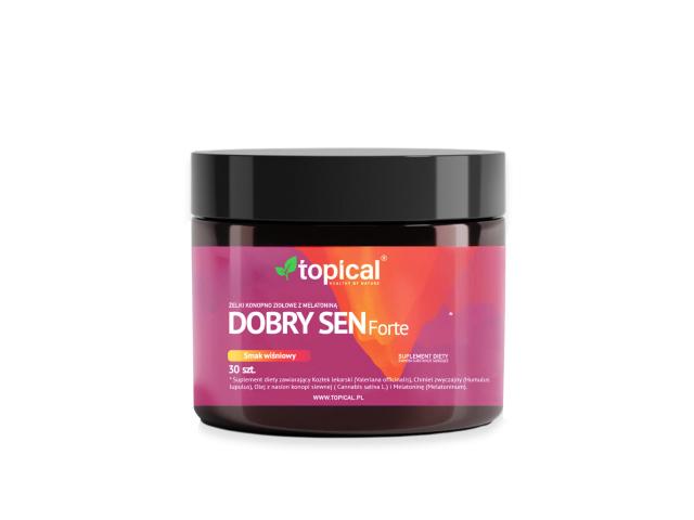 Topical Dobry Sen Forte Żelki smak wiśniowy interakcje ulotka żelki - 30 szt.