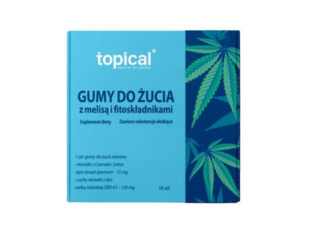 Topical Gumy do żucia z melisą i fitoskładnikami interakcje ulotka guma do żucia - 18 szt.