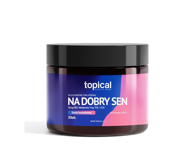 Topical Na Dobry Sen Konopne Z Melatoniną Żelki interakcje ulotka żelki - 30 szt.