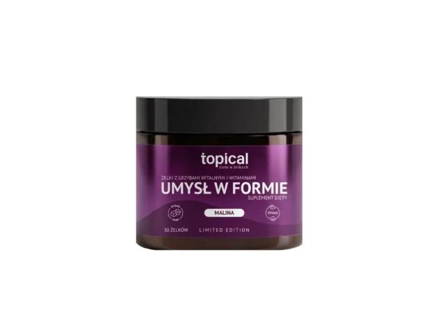 Topical Umysł W Formie Żelki malina z grzybami witalnymi i witaminami interakcje ulotka żelki - 30 szt.