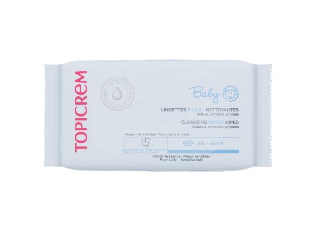 Topicrem Baby Chusteczki dla niemowląt oczyszczające interakcje ulotka chusteczka - 60 szt.