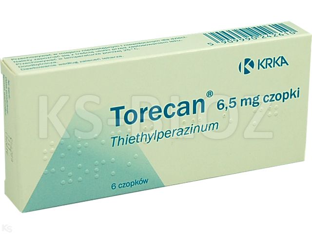 Torecan interakcje ulotka czopki doodbytnicze 6,5 mg 6 czop.