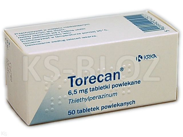 Torecan interakcje ulotka tabletki powlekane 6,5 mg 