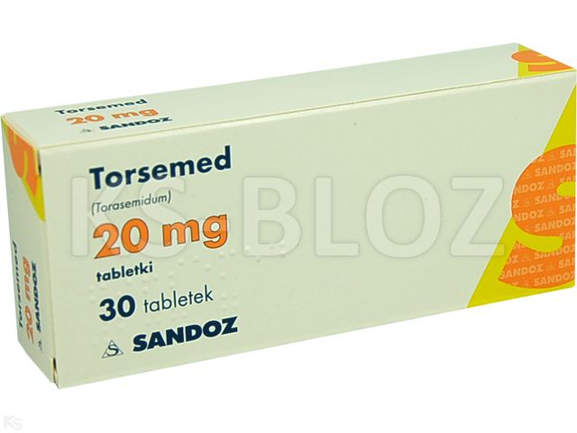 Torsemed interakcje ulotka tabletki 20 mg 30 tabl.