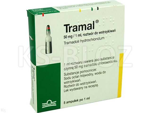 Tramal interakcje ulotka roztwór do wstrzykiwań 50 mg/ml 5 amp. po 1 ml