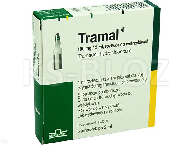 Tramal interakcje ulotka roztwór do wstrzykiwań 50 mg/ml 