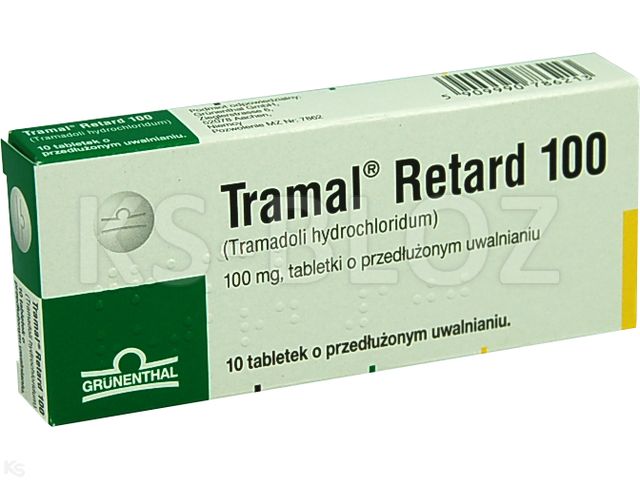 Tramal Retard 100 interakcje ulotka tabletki o przedłużonym uwalnianiu 100 mg 10 tabl. | blister