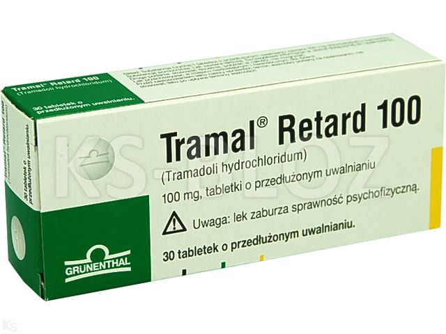 Tramal Retard 100 interakcje ulotka tabletki o przedłużonym uwalnianiu 100 mg 30 tabl. | 3 blist.po 10 szt.