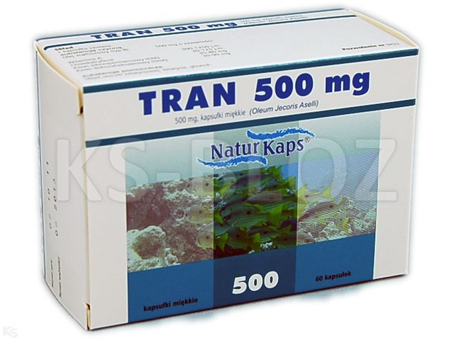 Tran Hasco interakcje ulotka kapsułki miękkie 500 mg 60 kaps. (4x15)