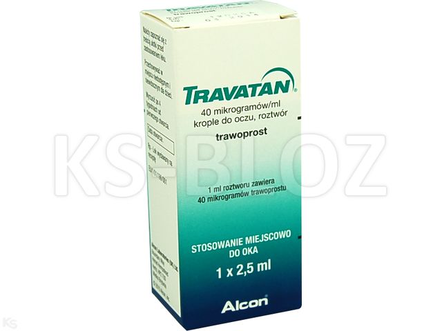 Travatan interakcje ulotka krople do oczu, roztwór 40 mcg/ml 1 but. po 2.5 ml