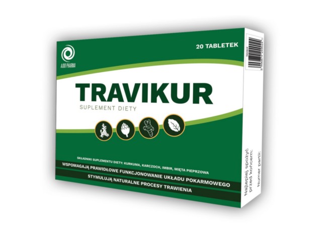 Travikur interakcje ulotka tabletki powlekane - 20 tabl.