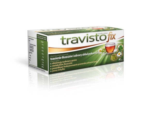 Travisto Fix Herbatka ziołowa interakcje ulotka   20 toreb. po 1,5 g