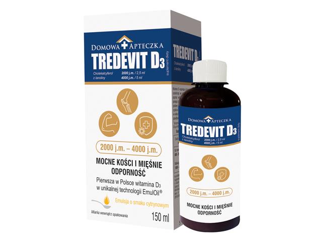 Tredevit D3 interakcje ulotka płyn  150 ml