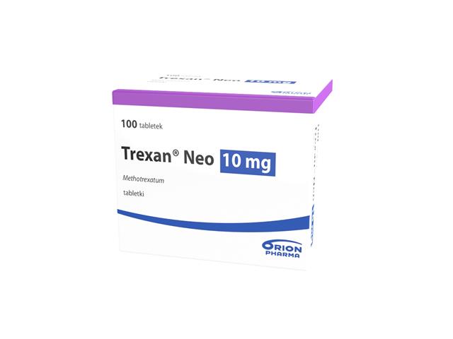 Trexan Neo interakcje ulotka tabletki 10 mg 100 tabl. | blistry