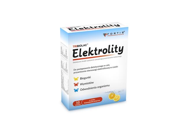 Tribiolac Elektrolity interakcje ulotka saszetka  10 sasz. | stick