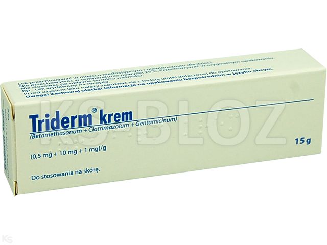 Triderm interakcje ulotka krem (500mcg+10mg+1mg)/g 15 g (tub.)