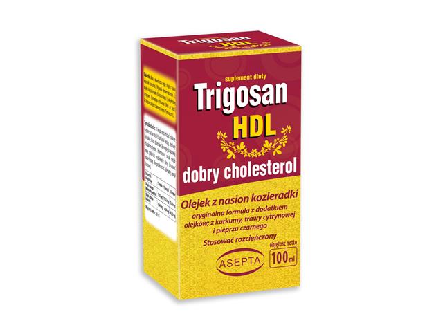 Trigosan Hdl interakcje ulotka krople  100 ml