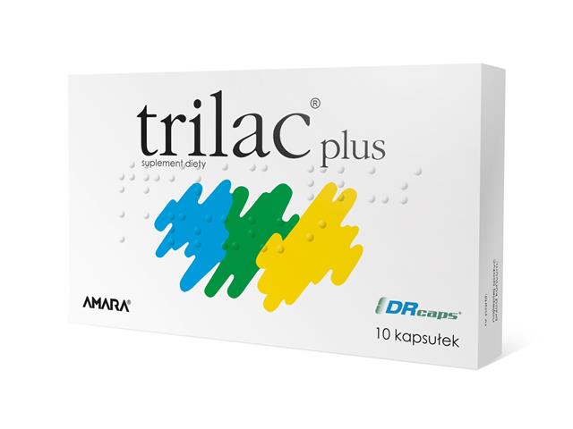 Trilac Plus interakcje ulotka kapsułki twarde - 10 kaps.