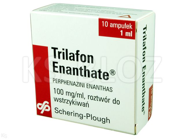 Trilafon Enanthate interakcje ulotka roztwór do wstrzykiwań 100 mg/ml 10 amp. po 1 ml