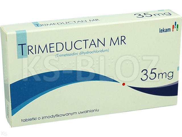 Trimeductan MR interakcje ulotka tabletki powlekane o zmodyfikowanym uwalnianiu 0,035 g 60 tabl.