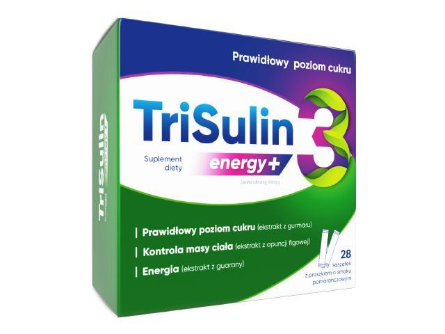 Trisulin Energy + interakcje ulotka saszetka - 28 sasz.