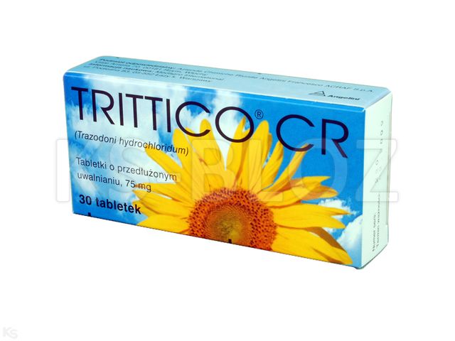 Trittico CR interakcje ulotka tabletki o przedłużonym uwalnianiu 75 mg 30 tabl. | 1 blist.po 30 szt.
