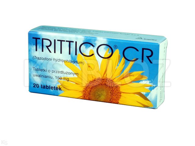 Trittico CR interakcje ulotka tabletki o przedłużonym uwalnianiu 150 mg 20 tabl. (blist.)