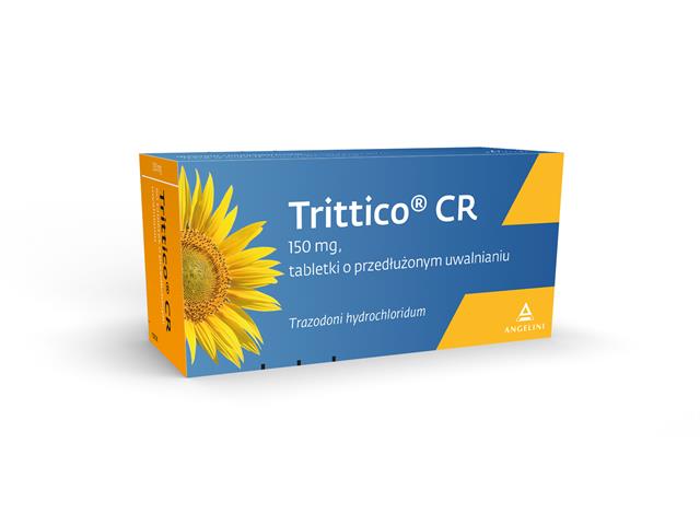 Trittico CR interakcje ulotka tabletki o przedłużonym uwalnianiu 150 mg 90 tabl.