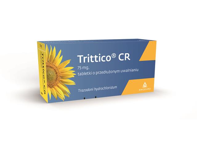 Trittico CR interakcje ulotka tabletki o przedłużonym uwalnianiu 75 mg 90 tabl.