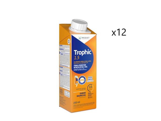 Trophic 1.5 interakcje ulotka płyn do podawania dożołądkowego i jelit - 12 szt. po 250 ml