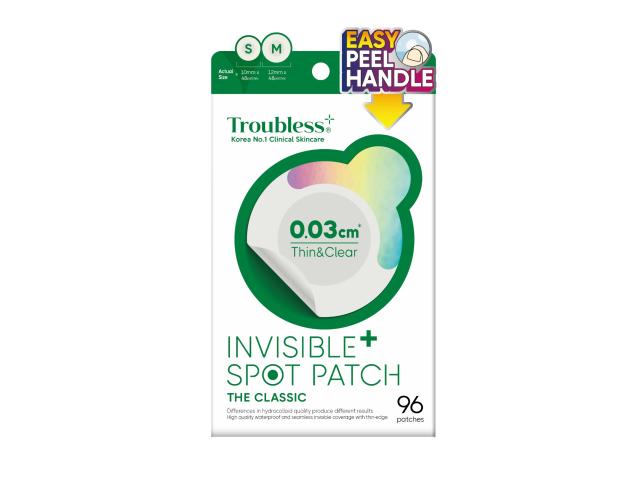 Troubless Invisible Plus Spot Patch The Classic Plasterki klasyczne punktowe interakcje ulotka płatki - 96 szt.
