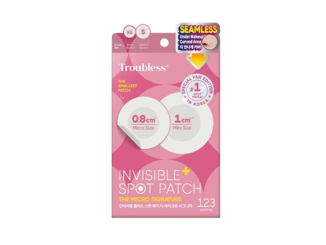 Troubless Invisible Plus Spot Patch The Micro Signature Plasterki punktowe interakcje ulotka płatki - 123 szt.