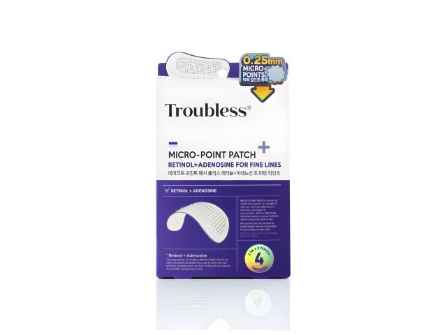 Troubless Micro-Point Patch Plus For Fine Lines Pasterki z mikroigiełkami retinolem i adenozyną interakcje ulotka płatki - 4 szt.