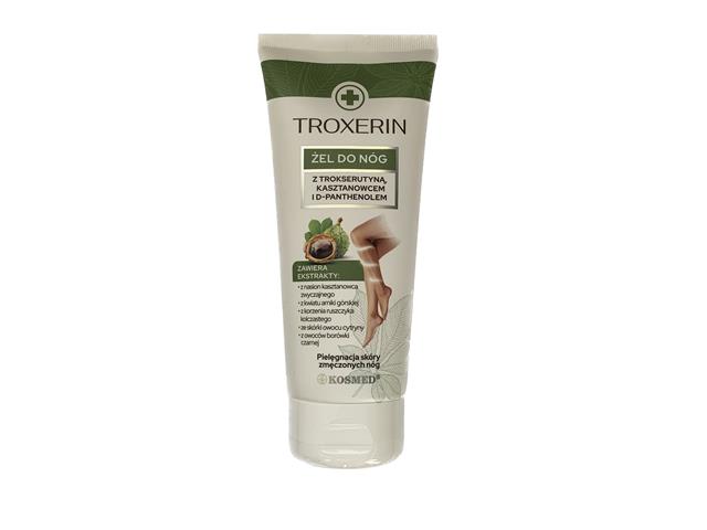 TROXERIN Żel do nóg z Troxerutyną Kasztanowcem i D-pantenolem interakcje ulotka żel - 200 ml